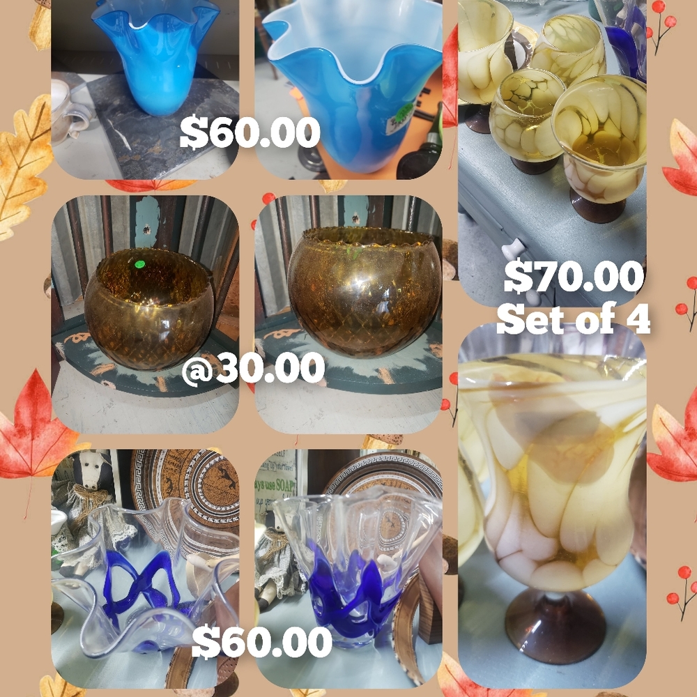 Vintage vases and glasses
